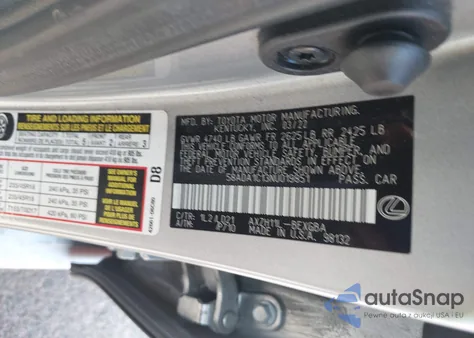 2022 Lexus Es 300H z USA, uszkodzony, nr VIN 58ADA1C13NU019851